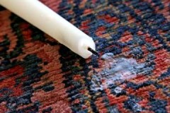 We can do without dry cleaning: how and how can you remove wax from a carpet at home?