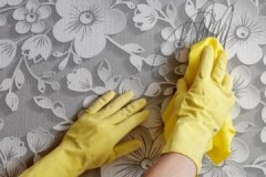 Proven ways and means than to wipe a handle off non-woven wallpaper