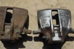 Means and methods of how to clean the caliper from rust
