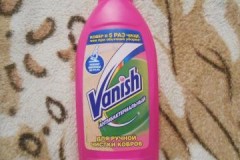 Instructions for use Vanish for carpets